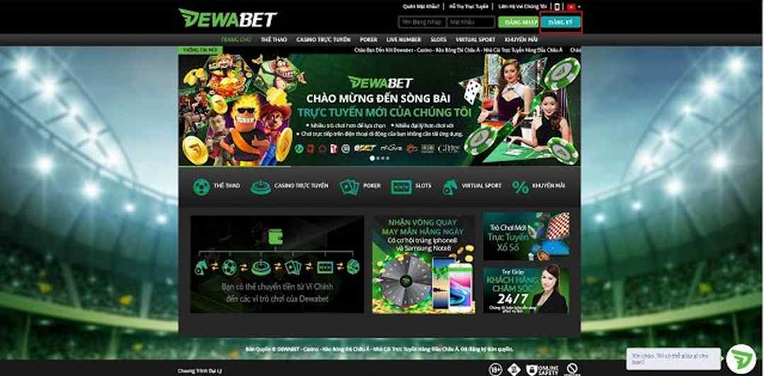 Sự hài lòng của khách hàng và người chơi đối với Dewabet Casino là rất quan trọng.